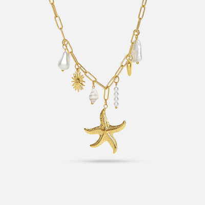 Collar con Dije de Estrella de Mar - ORO