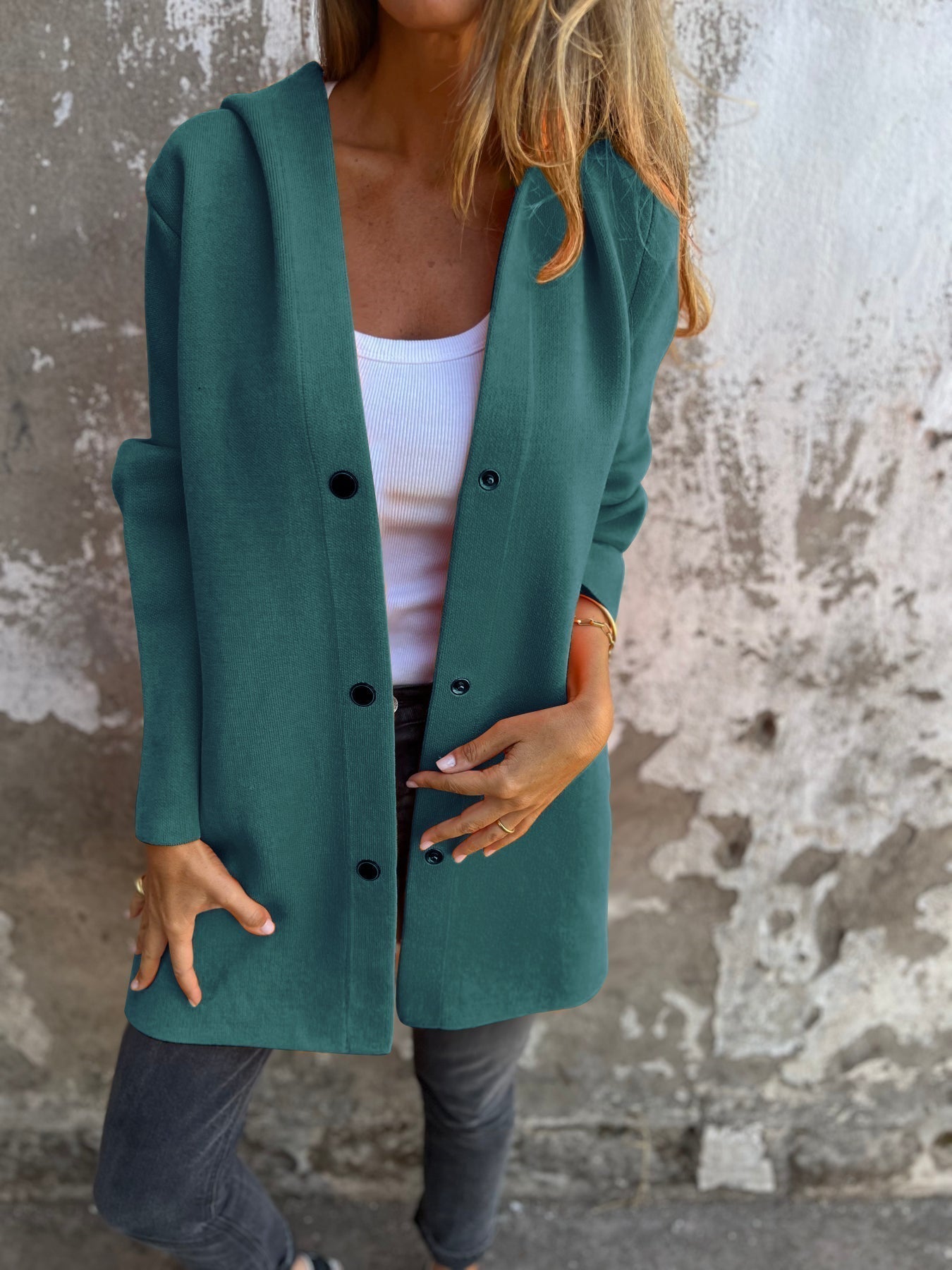 Luna - Chaqueta con Capucha Elegante