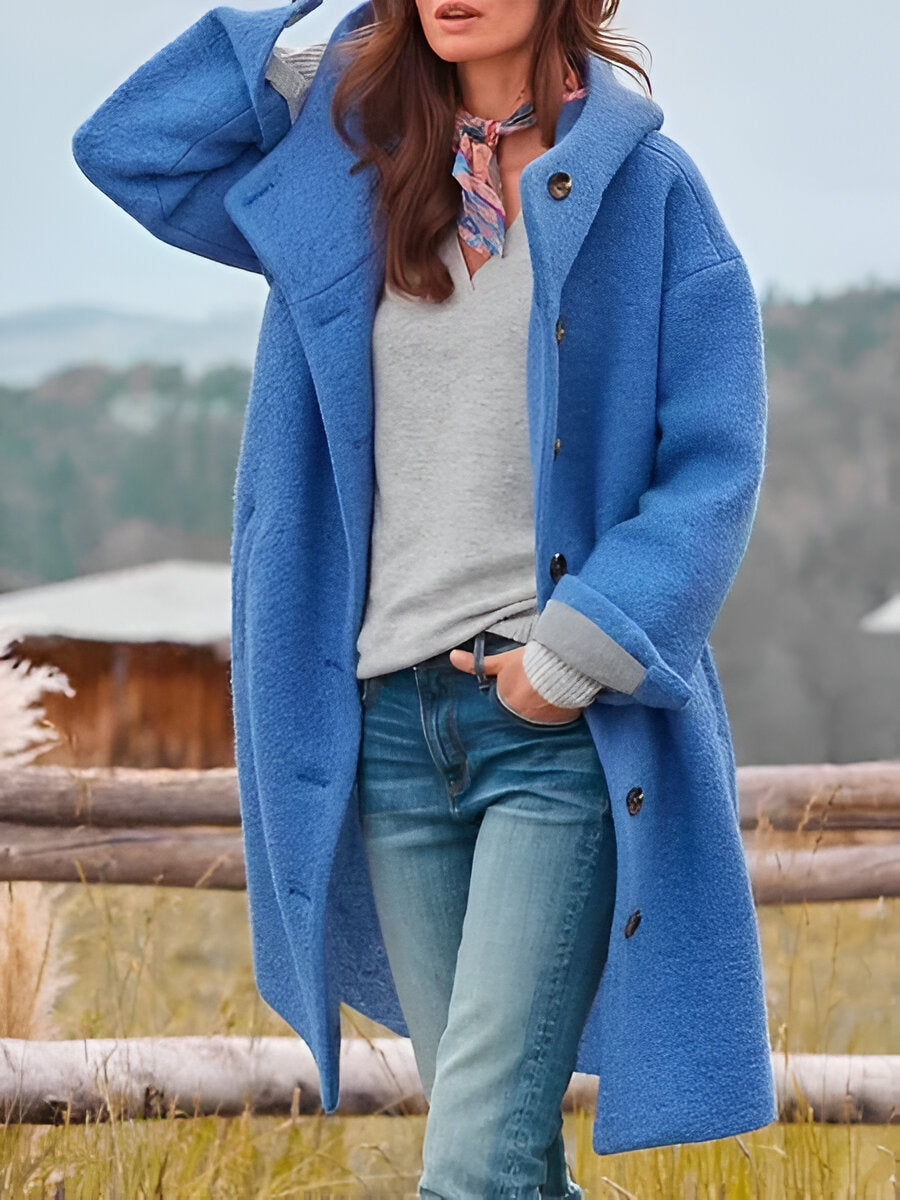 Clara – Abrigo de lana con capucha