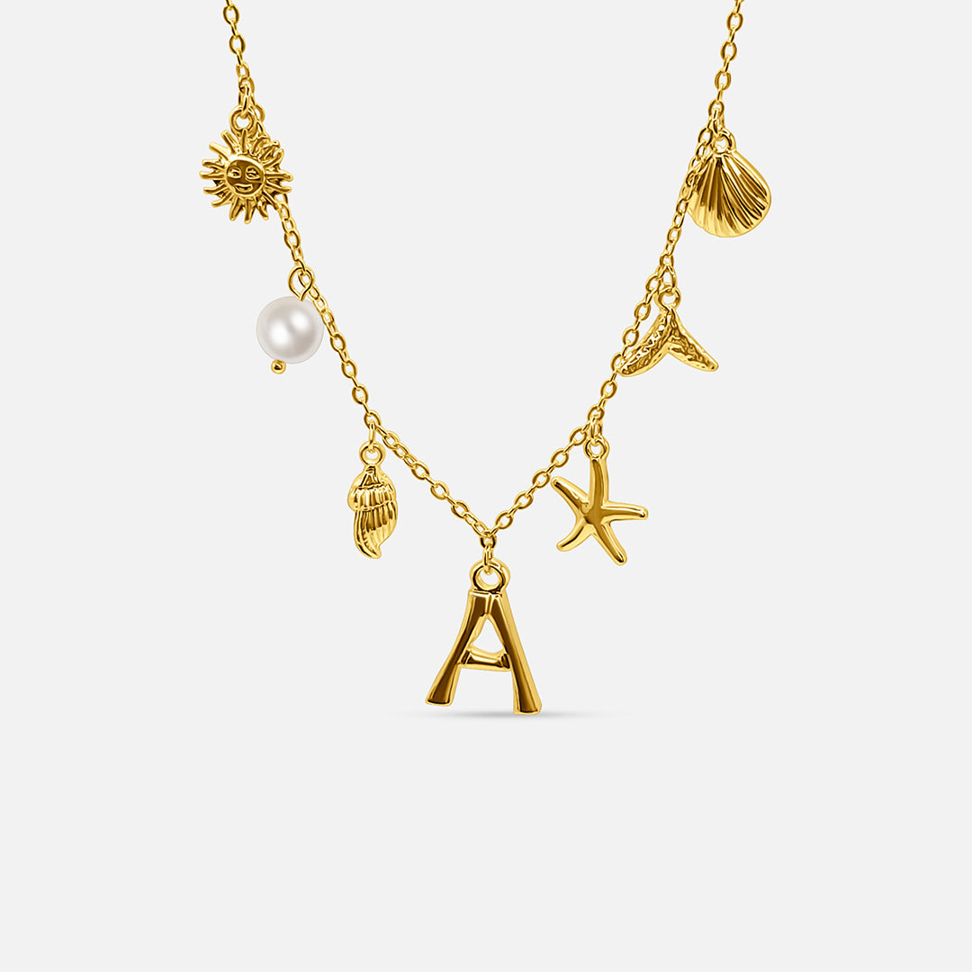 Collar con Letra Ocean - ORO