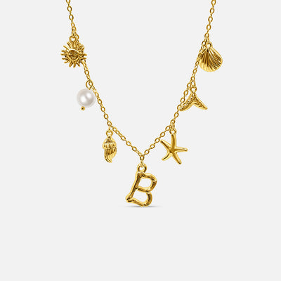 Collar con Letra Ocean - ORO