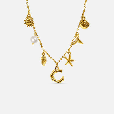 Collar con Letra Ocean - ORO