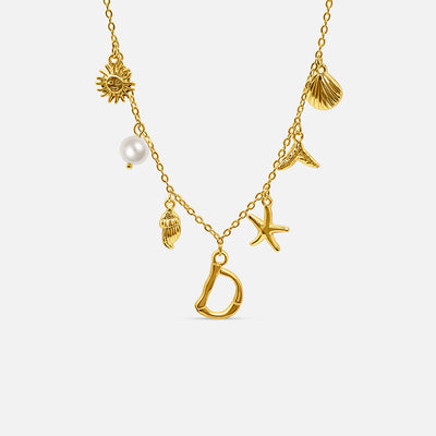 Collar con Letra Ocean - ORO