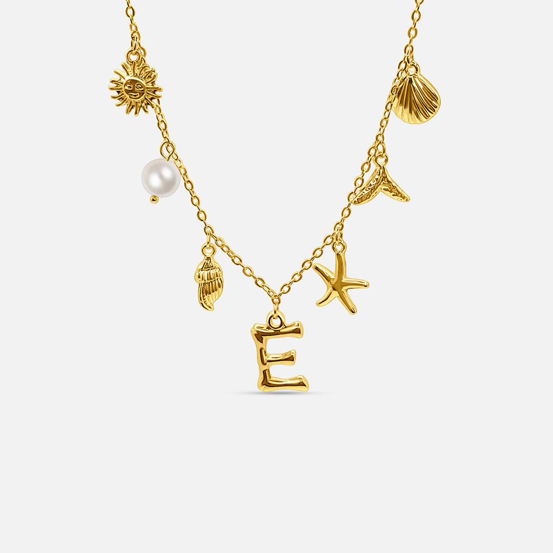 Collar con Letra Ocean - ORO