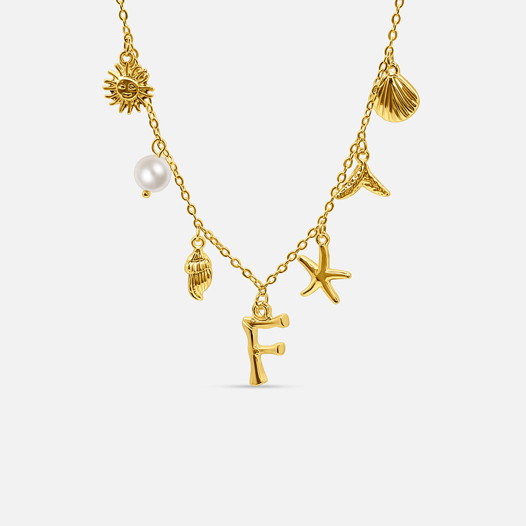 Collar con Letra Ocean - ORO