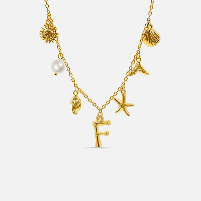 Collar con Letra Ocean - ORO