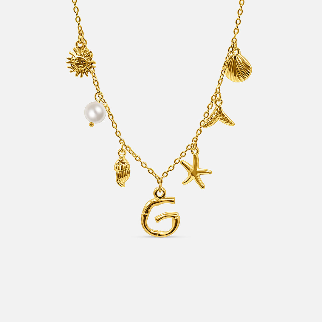 Collar con Letra Ocean - ORO