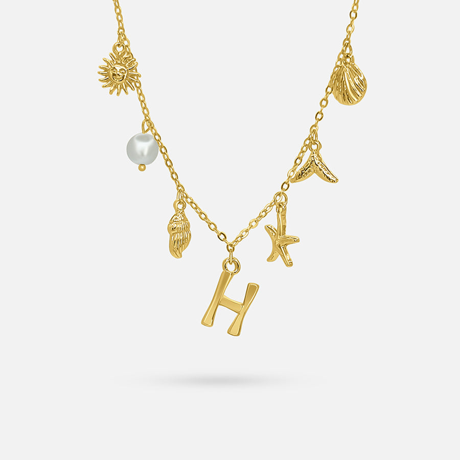 Collar con Letra Ocean - ORO