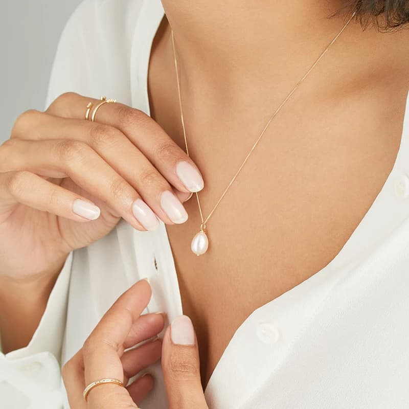 Sia – Collar de Perla en Oro