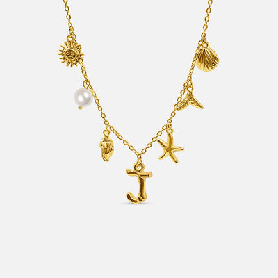 Collar con Letra Ocean - ORO