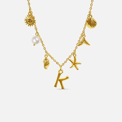 Collar con Letra Ocean - ORO