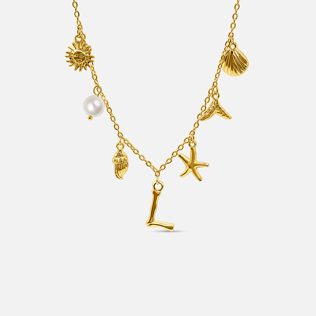 Collar con Letra Ocean - ORO