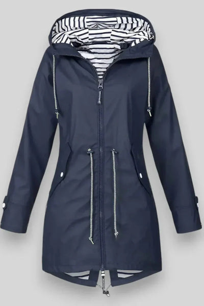 Chaqueta de Lluvia Impermeable Aria Estilosa para Uso Diario