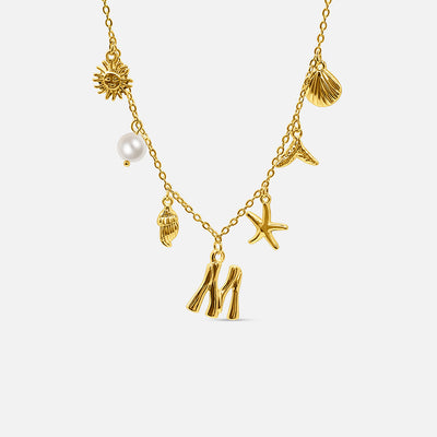 Collar con Letra Ocean - ORO
