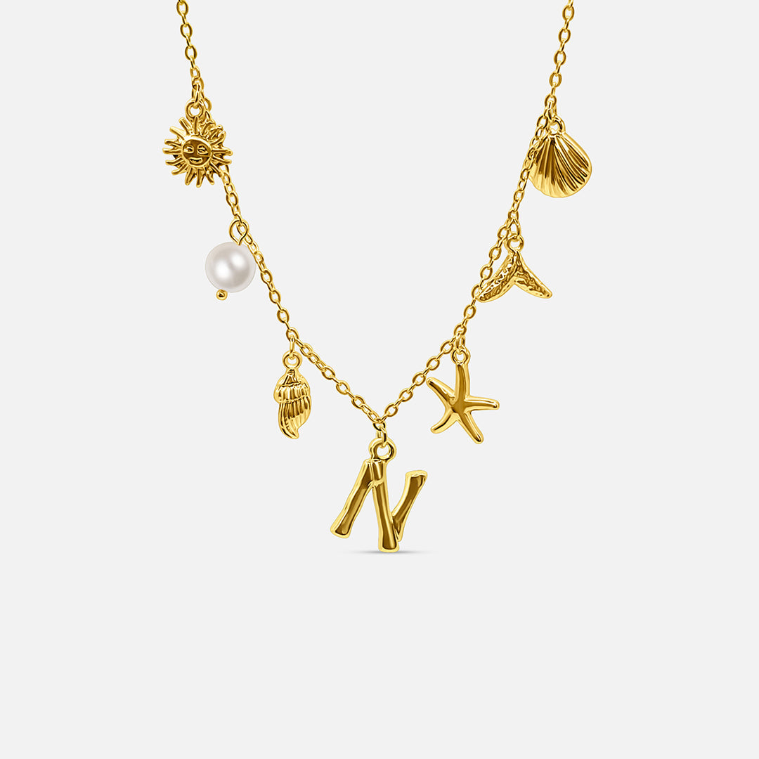 Collar con Letra Ocean - ORO