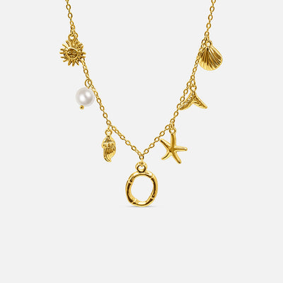 Collar con Letra Ocean - ORO