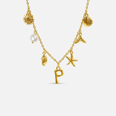 Collar con Letra Ocean - ORO