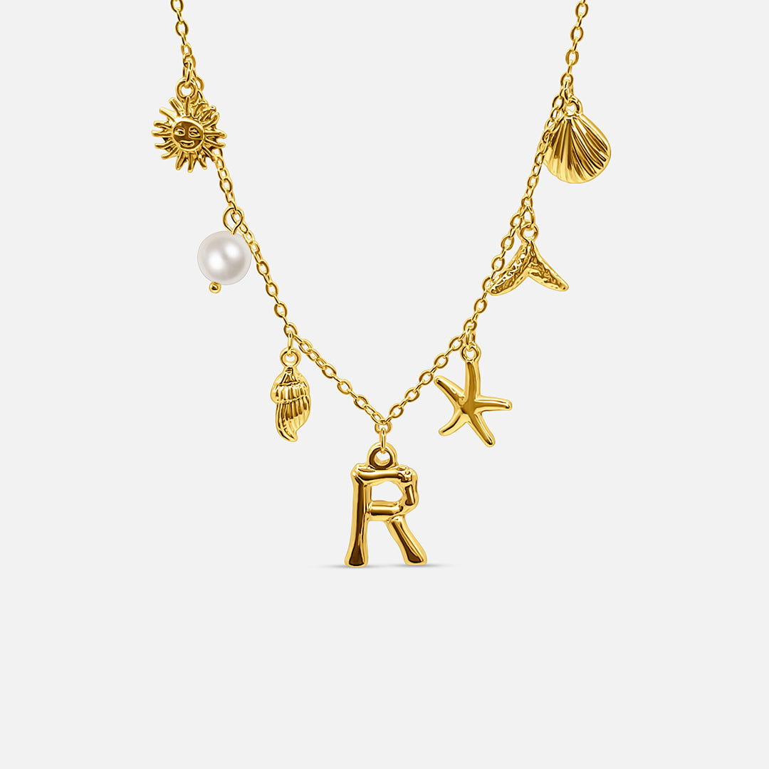 Collar con Letra Ocean - ORO