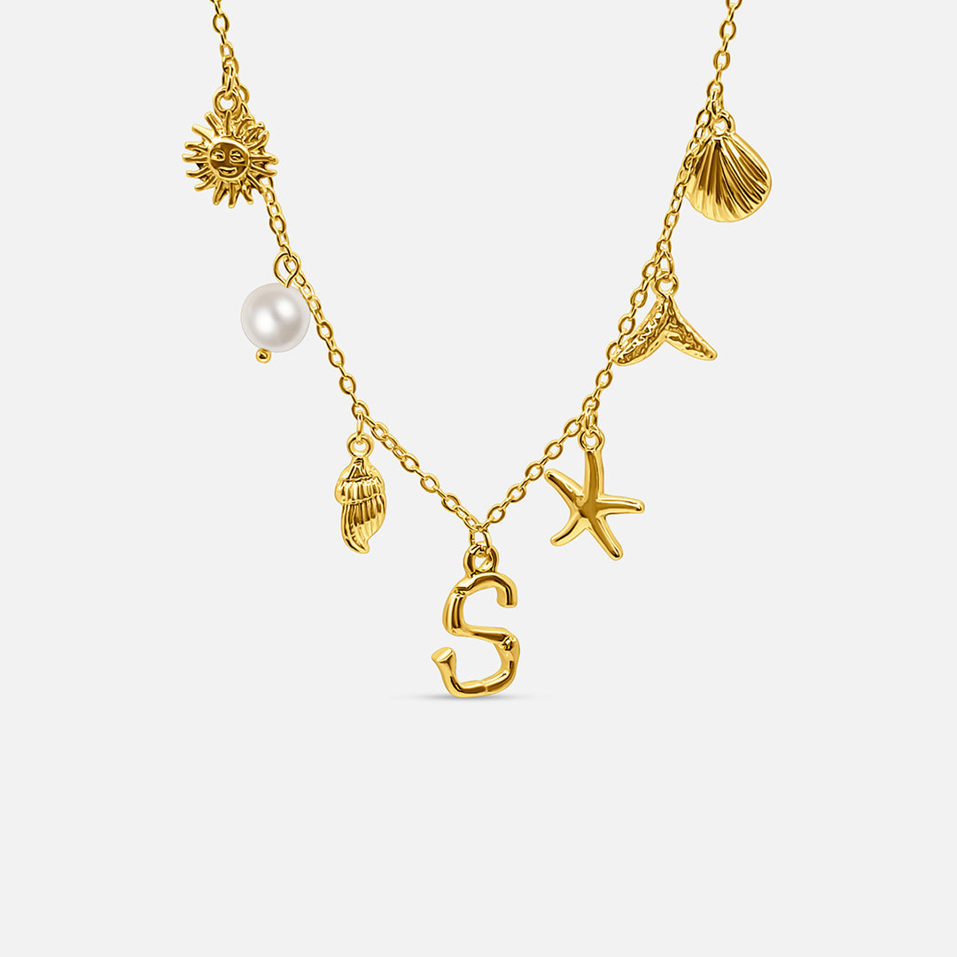 Collar con Letra Ocean - ORO