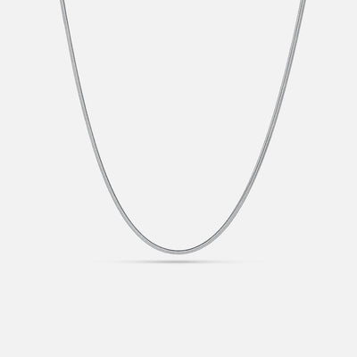 Palina - Collar plateado texturizado
