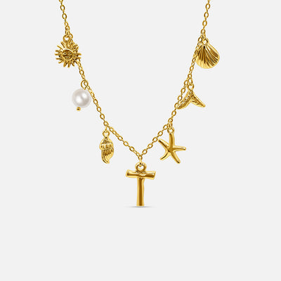Collar con Letra Ocean - ORO