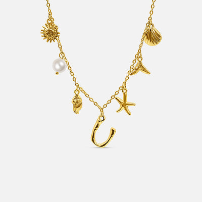 Collar con Letra Ocean - ORO