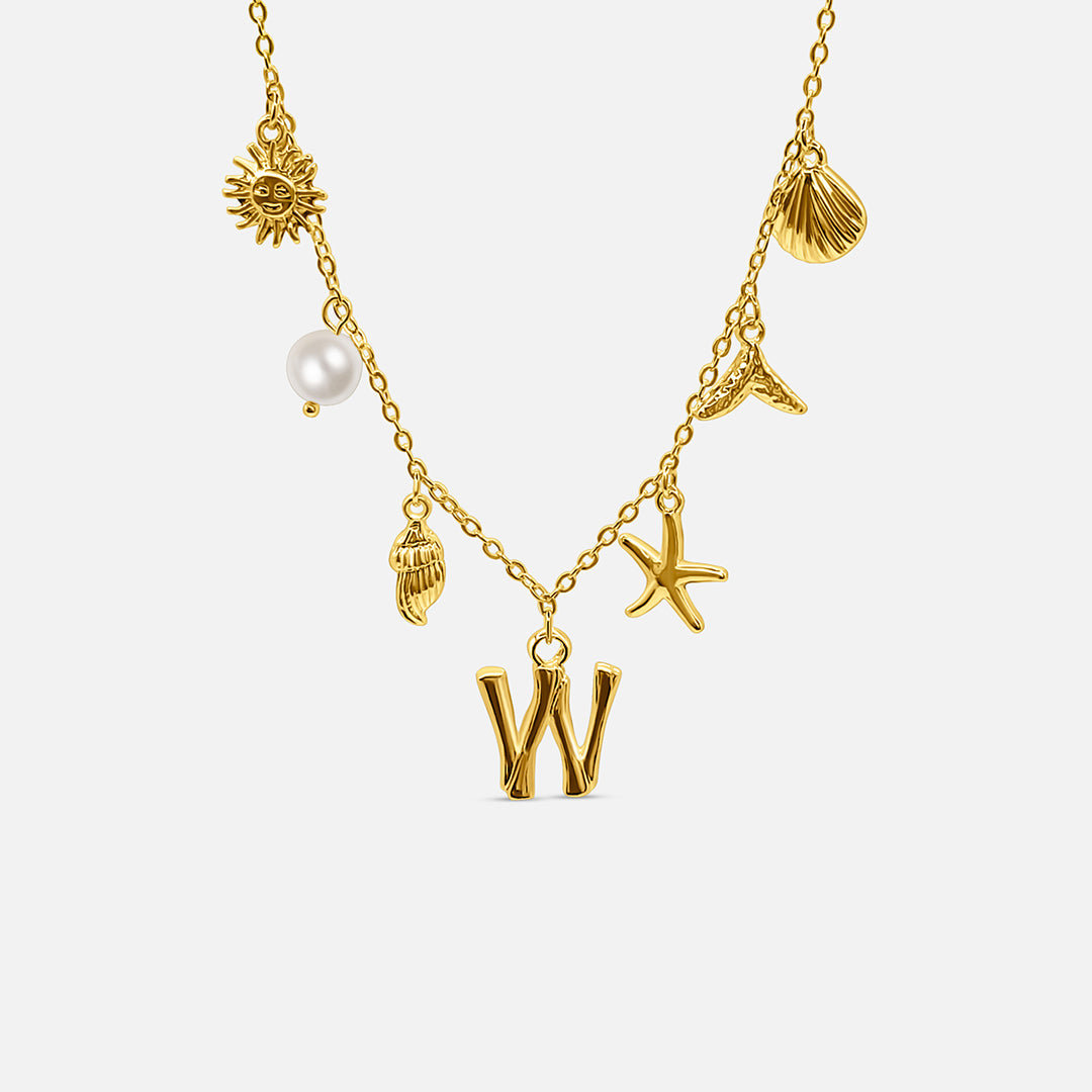 Collar con Letra Ocean - ORO