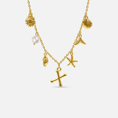 Collar con Letra Ocean - ORO