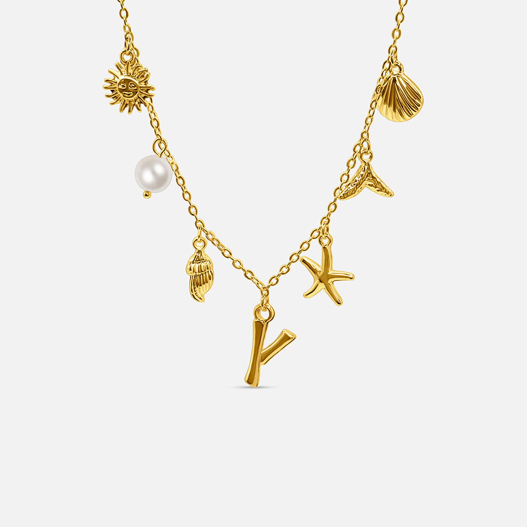 Collar con Letra Ocean - ORO