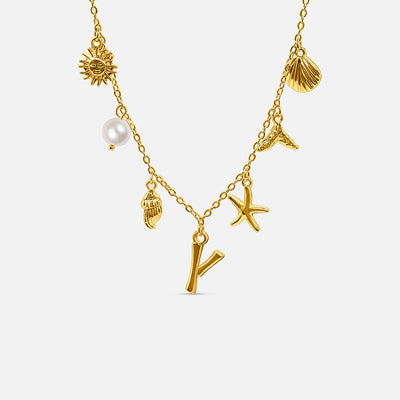 Collar con Letra Ocean - ORO