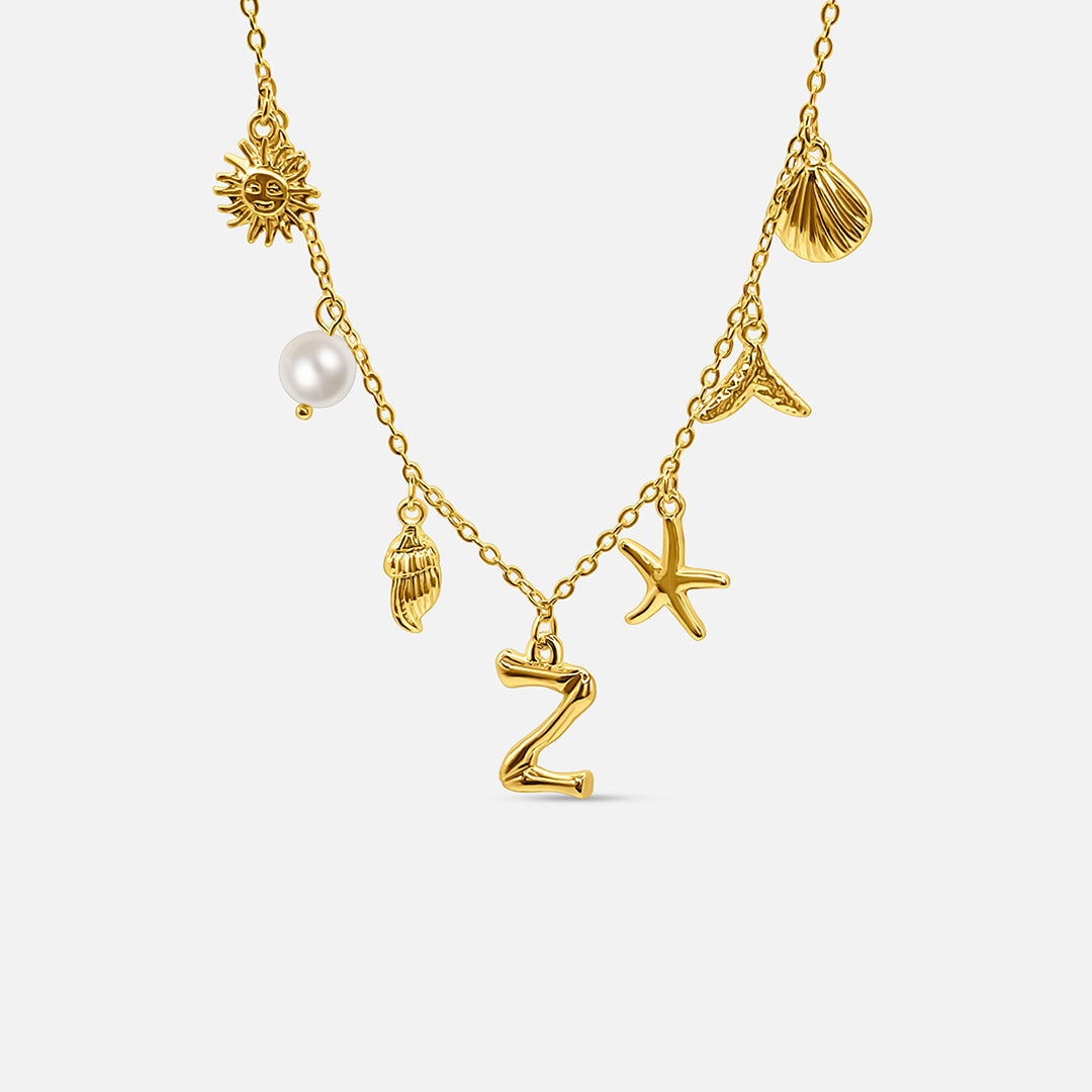 Collar con Letra Ocean - ORO