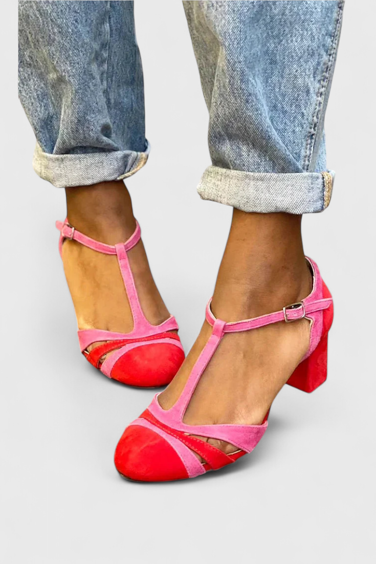Noiré | Sandalias Elegantes con Tacón Cómodo y Sujeción al Tobillo