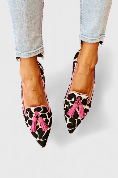 Fermina | Loafers Elegantes con Punta Afilada y Diseño Bicolor