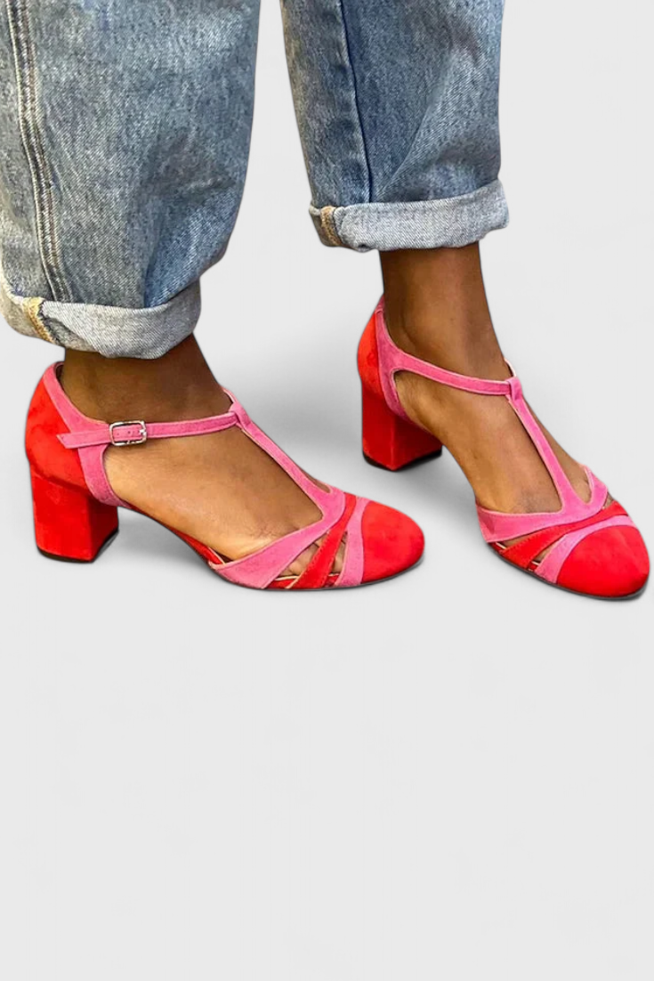 Noiré | Sandalias Elegantes con Tacón Cómodo y Sujeción al Tobillo