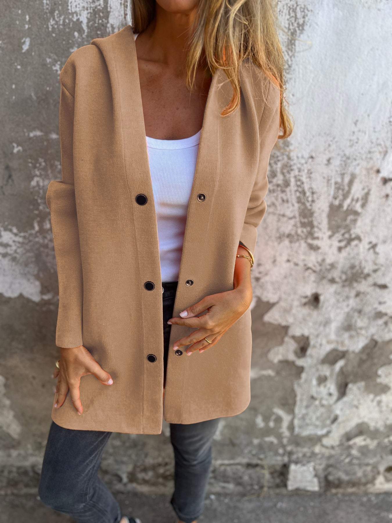 Luna - Chaqueta con Capucha Elegante