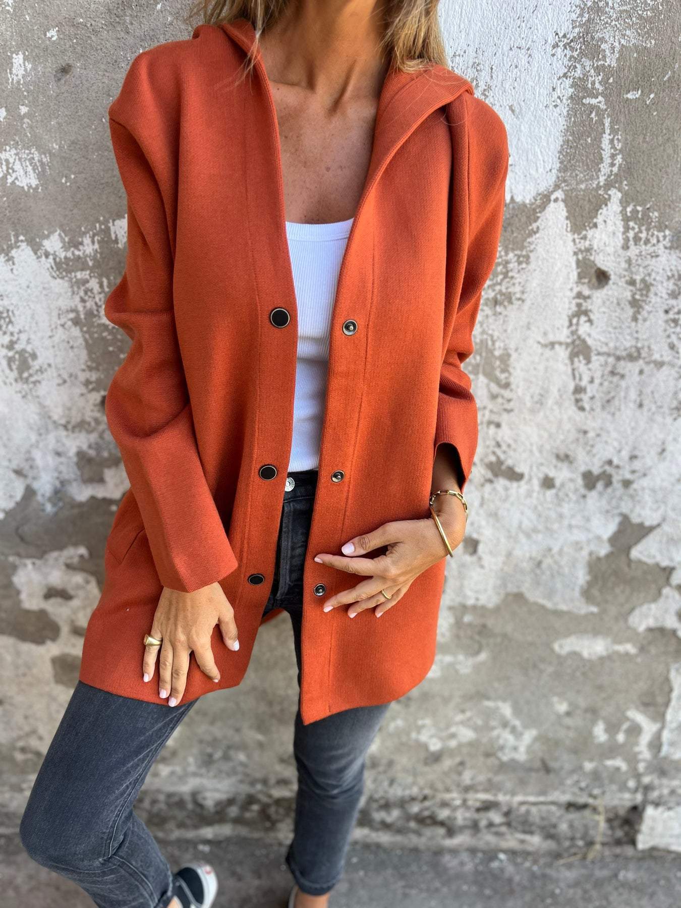 Luna - Chaqueta con Capucha Elegante