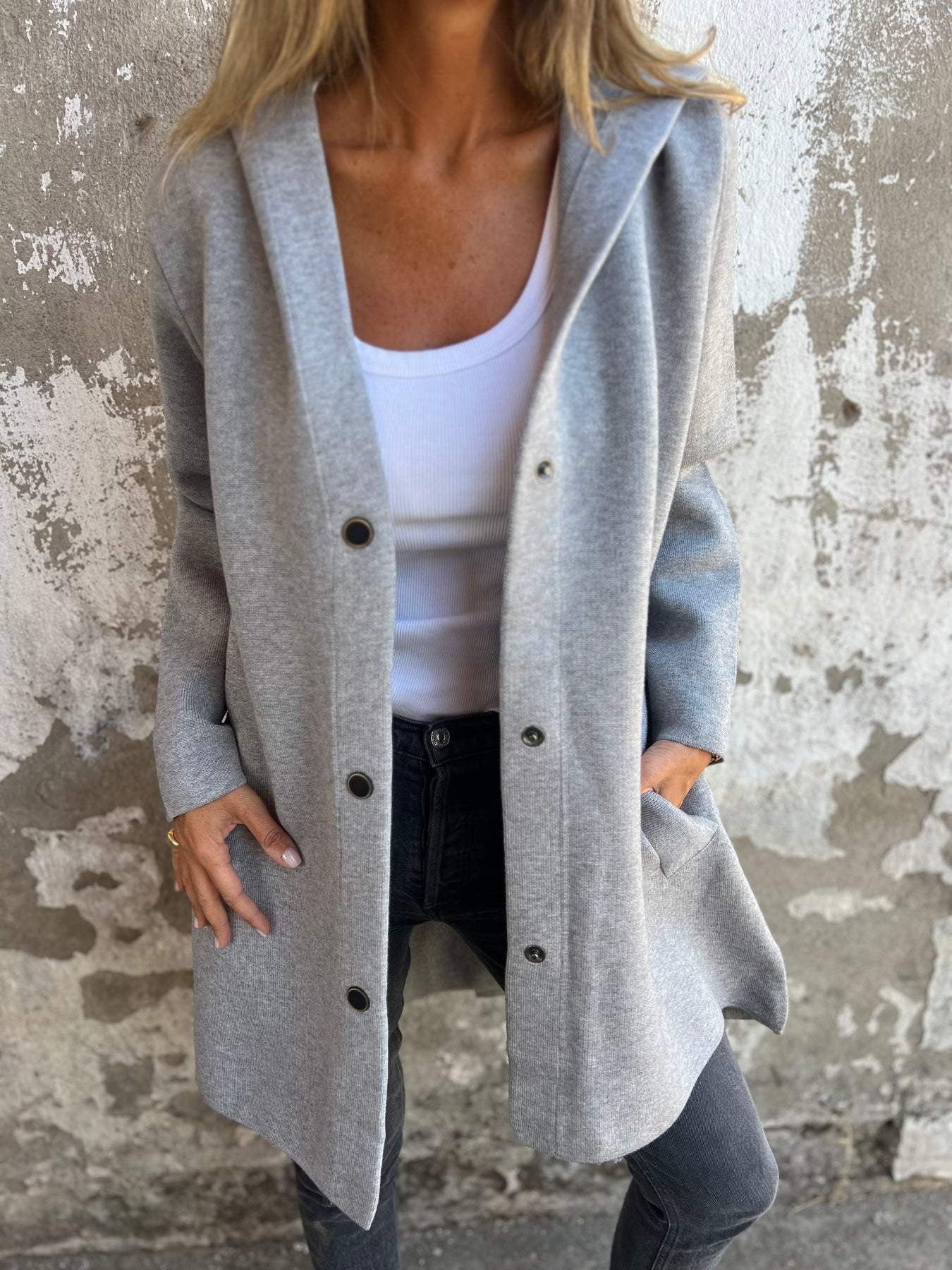 Luna - Chaqueta con Capucha Elegante